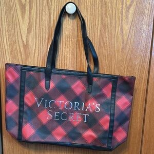 Victoria's Secret Red and Black Tote Bag